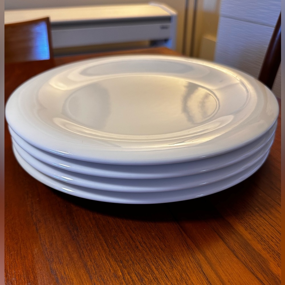 Villeroy & Boch 4 White Porcelain Dinner Plate Premium China 11 1/4